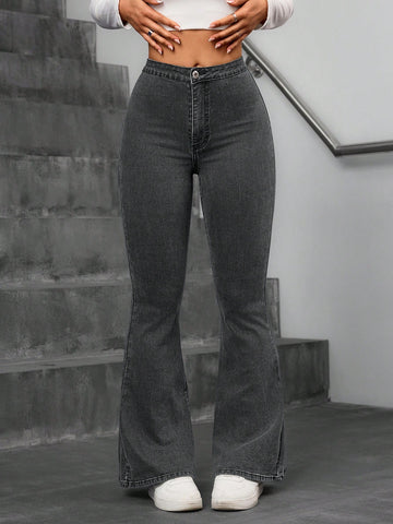 Privé High Waisted Flare Leg Jeans