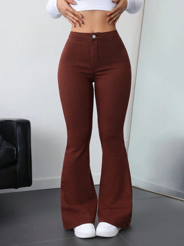 Privé High Waisted Flare Leg Jeans