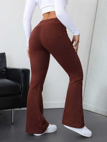 Privé High Waisted Flare Leg Jeans
