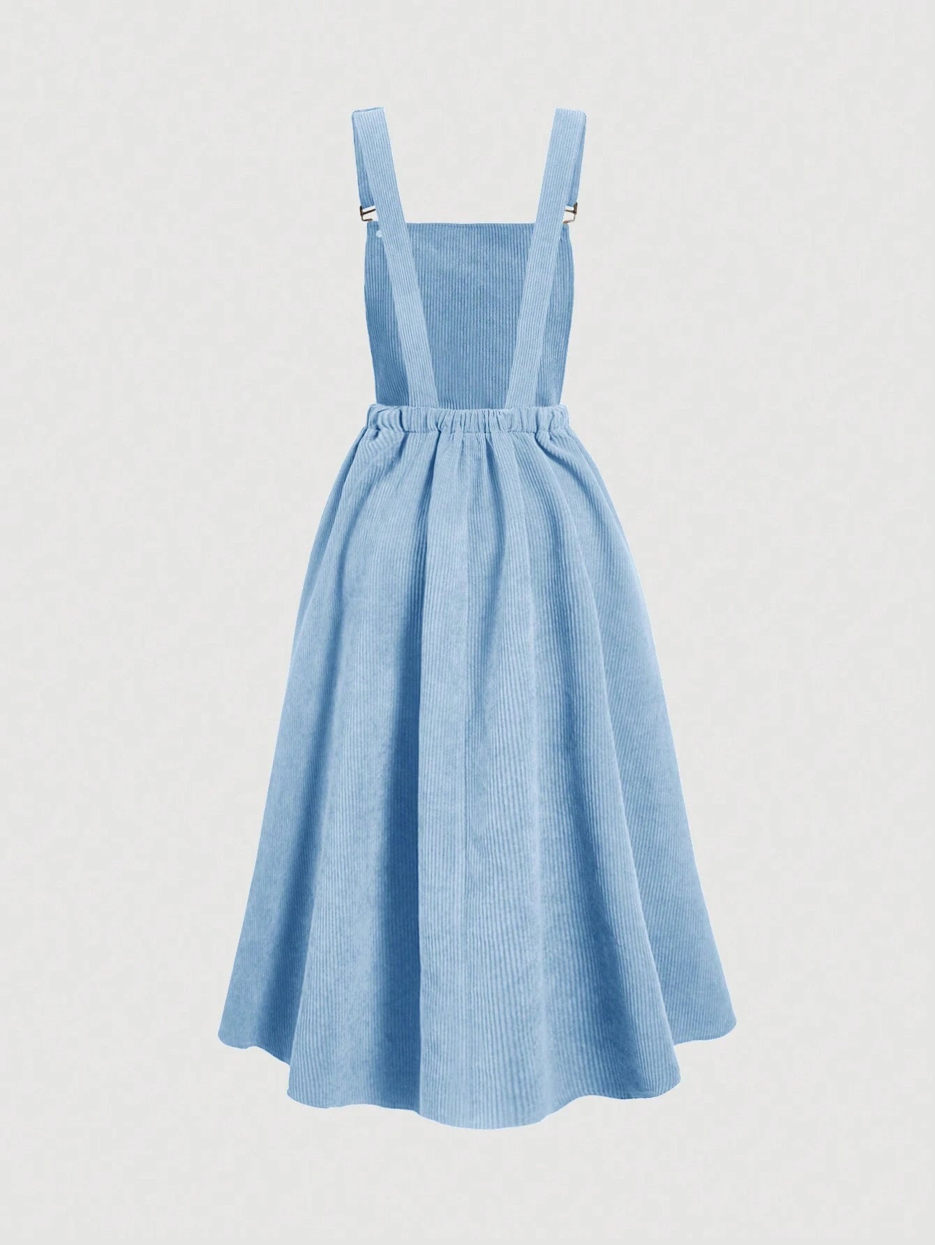 MOD Solid Color Women's Suspenders Overall Dress