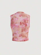 AZ Tie Dye Ruched Tank Top shein