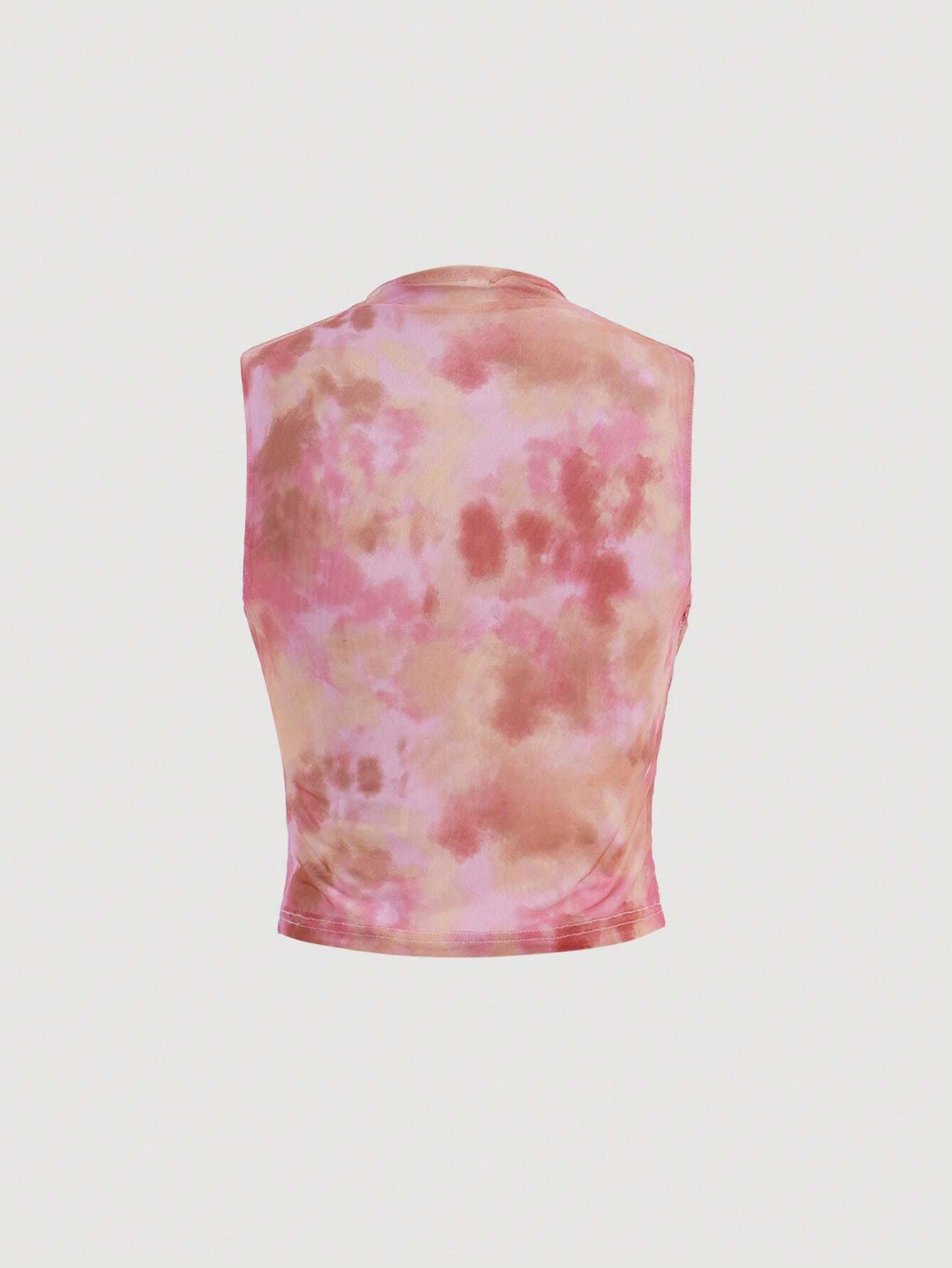 AZ Tie Dye Ruched Tank Top shein
