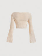 MOD Women's Solid Color Simple Long Sleeve Blouse shein