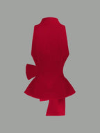 Elegant Summer Chiffon Bow Top shein