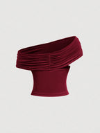 Women's Elegant Solid Color Versatile Halter Neck Top shein