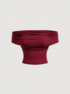 Women's Elegant Solid Color Versatile Halter Neck Top shein