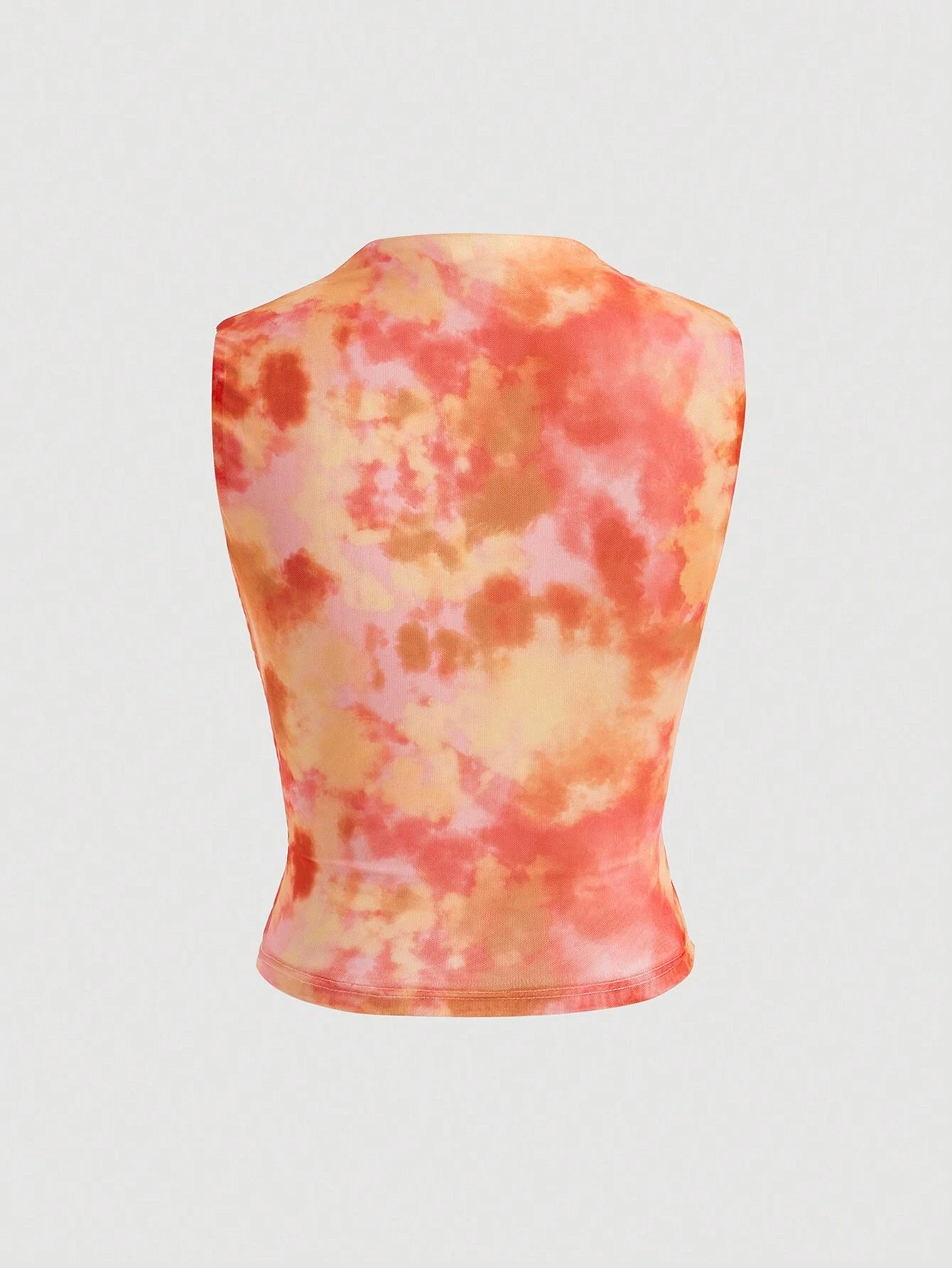 AZ Tie Dye Ruched Tank Top shein