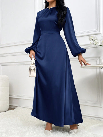 AZ Lantern Sleeve Dress