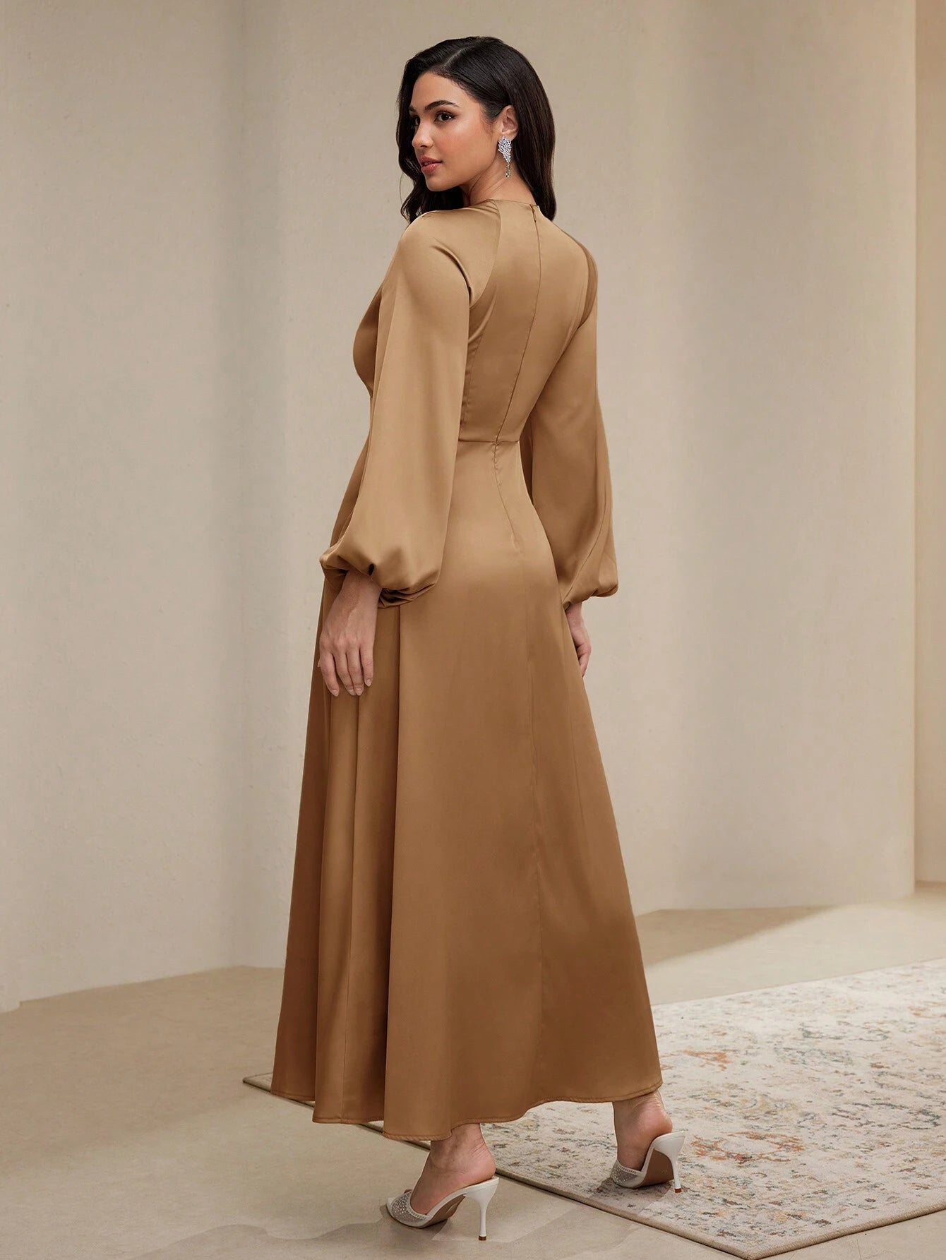 AZ Lantern Sleeve Dress