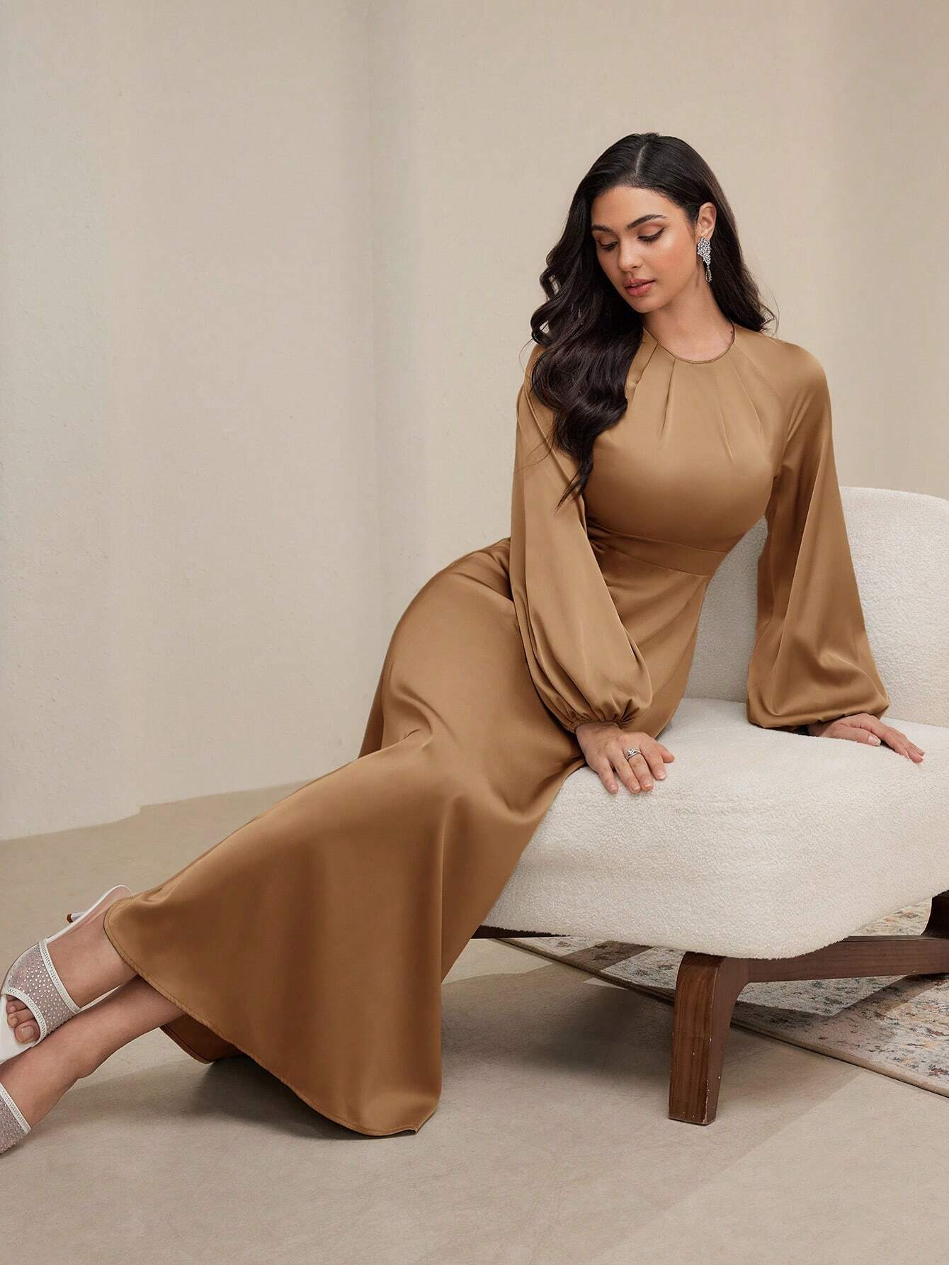 AZ Lantern Sleeve Dress