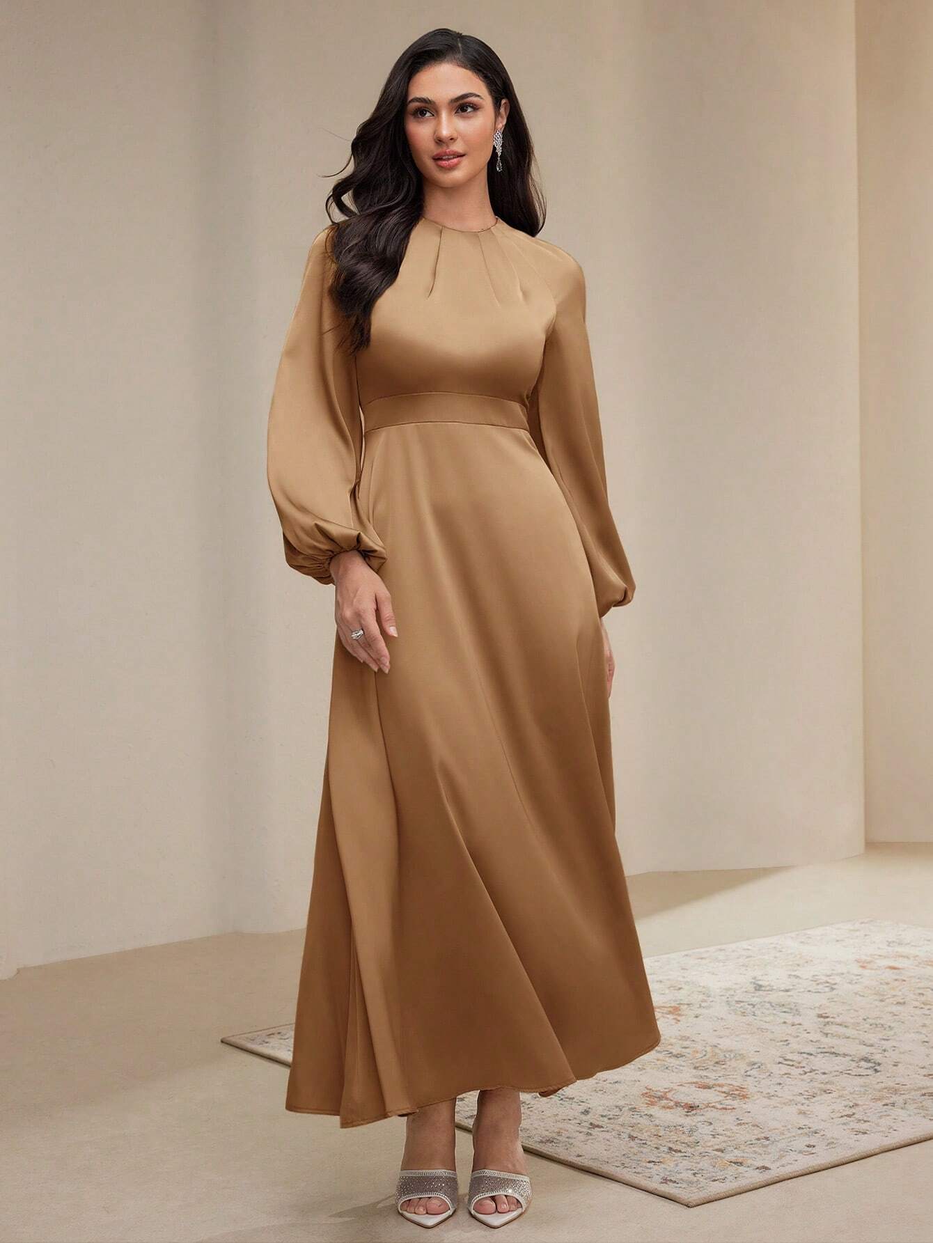 AZ Lantern Sleeve Dress