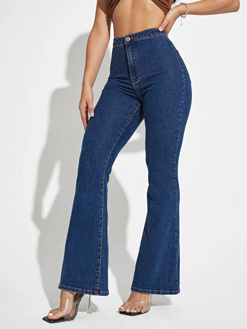 Privé High Waisted Flare Leg Jeans