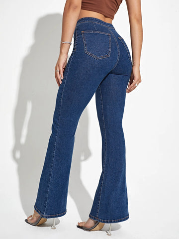 Privé High Waisted Flare Leg Jeans