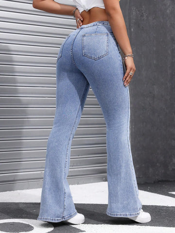 Privé High Waisted Flare Leg Jeans