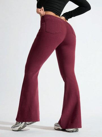 Privé High Waisted Flare Leg Jeans