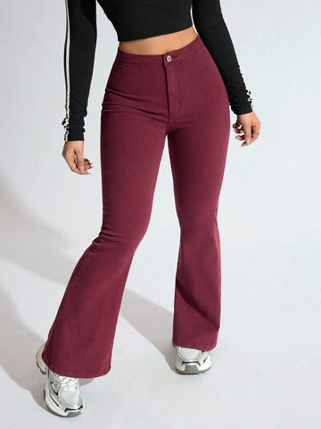 Privé High Waisted Flare Leg Jeans