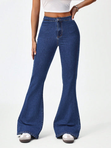 Privé High Waisted Flare Leg Jeans