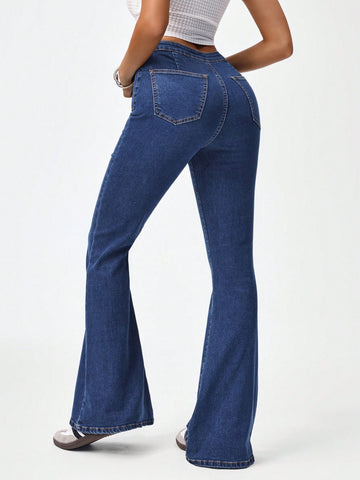 Privé High Waisted Flare Leg Jeans