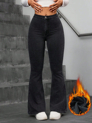 Privé High Waisted Flare Leg Jeans