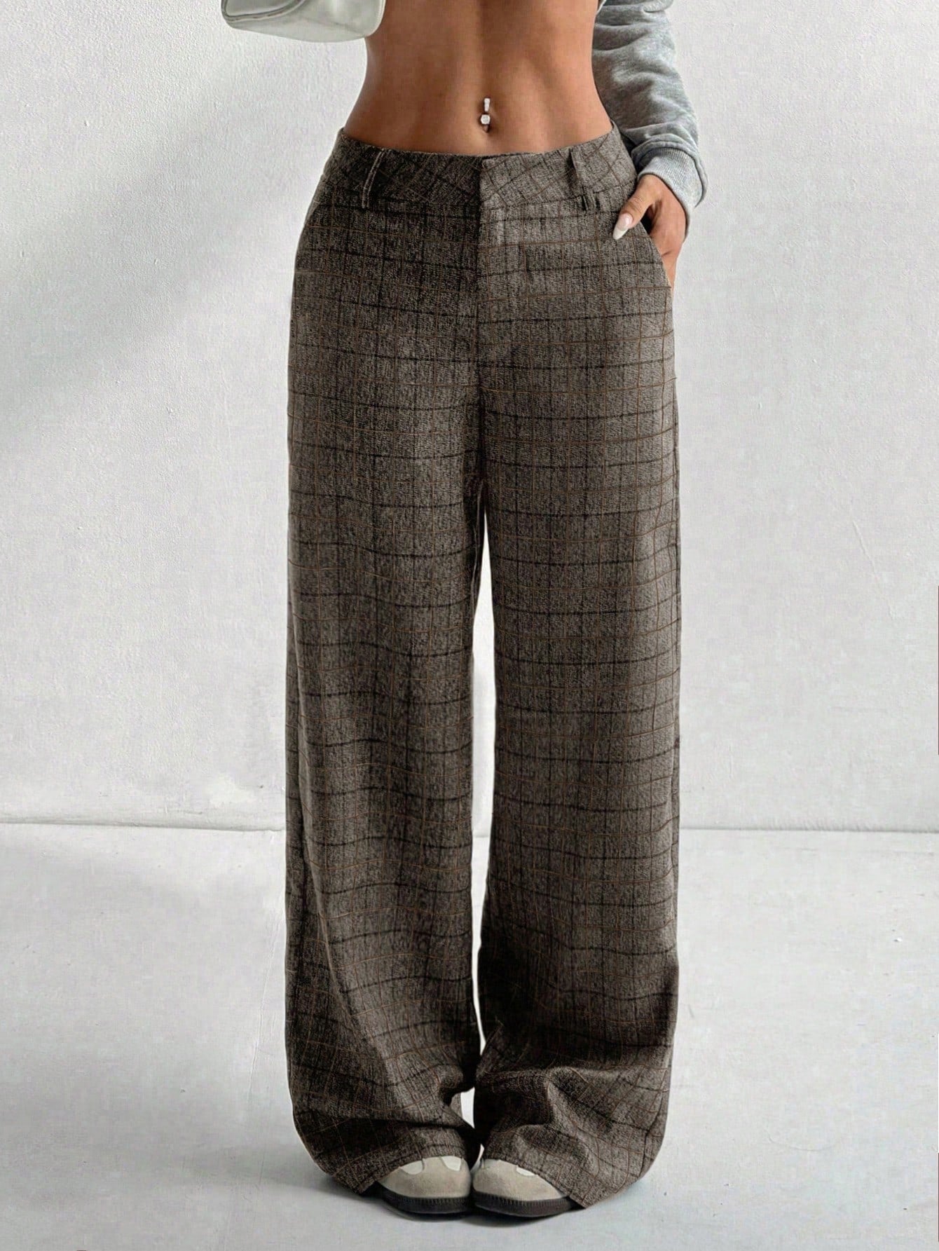 Women's Minimalist Elegant Commuter High-End Versatile Pants shein