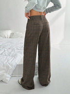 Women's Minimalist Elegant Commuter High-End Versatile Pants shein