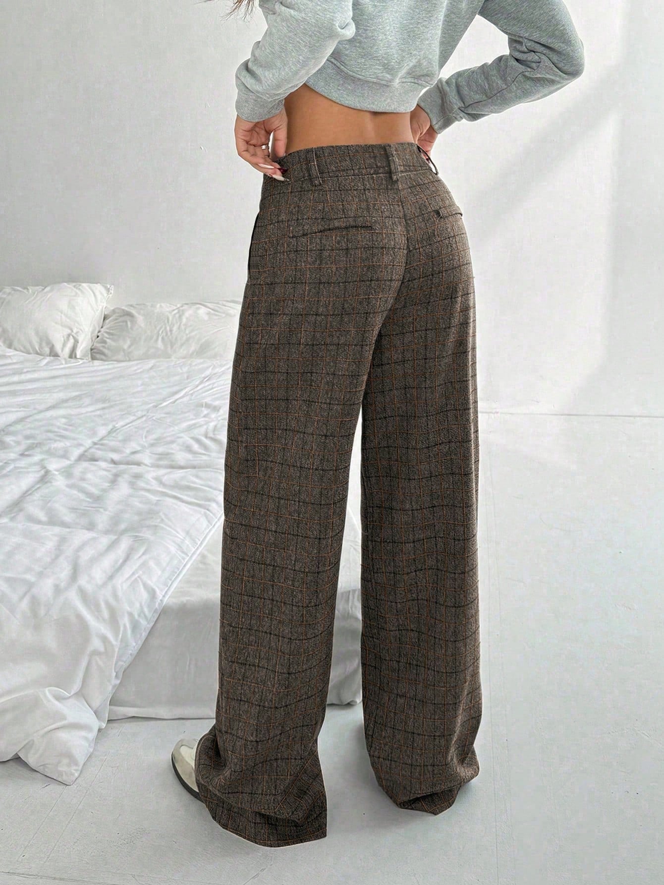Women's Minimalist Elegant Commuter High-End Versatile Pants shein