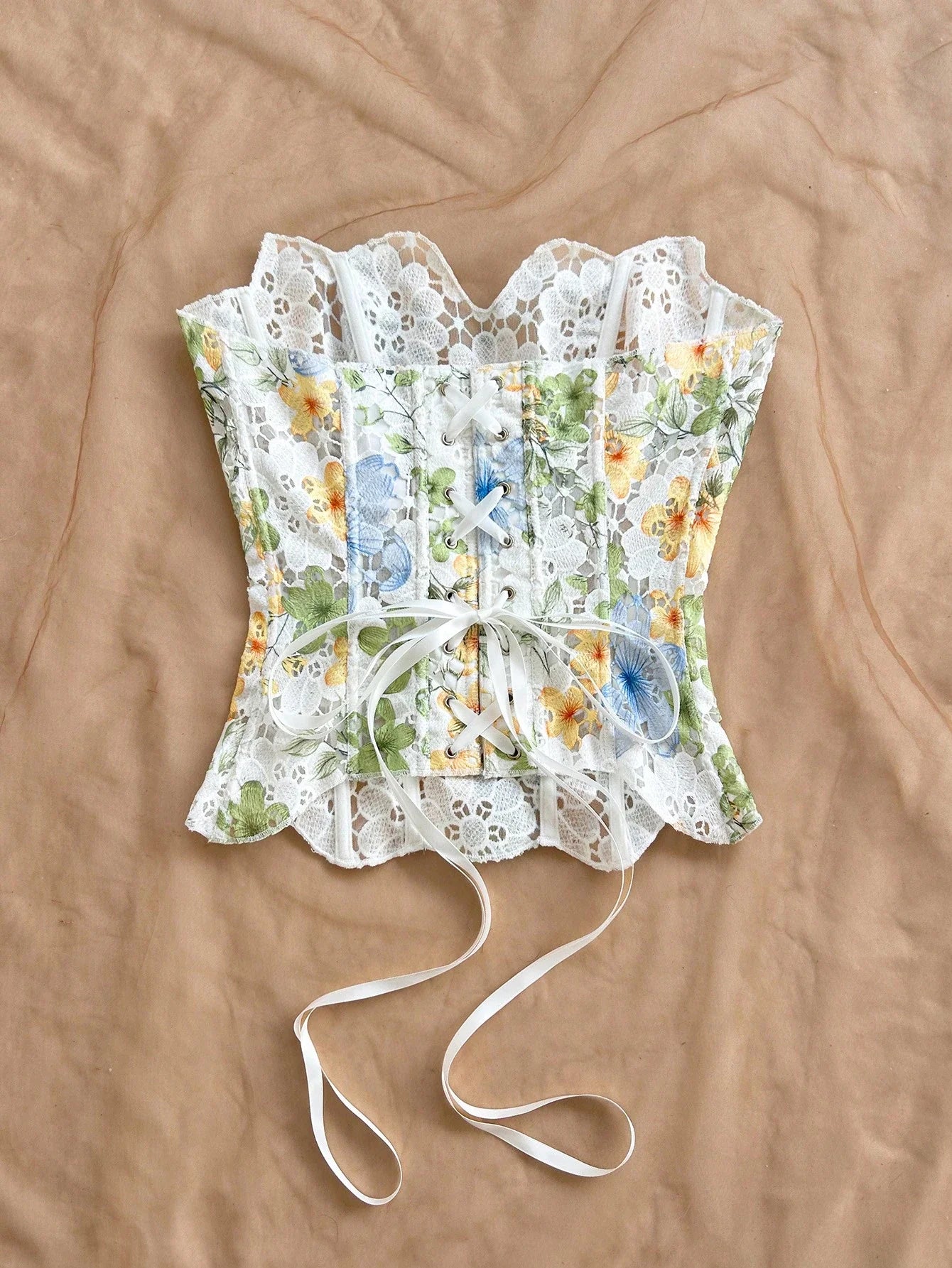 European And American Style Young Vacation Sexy Avant-Garde Lace Top shein
