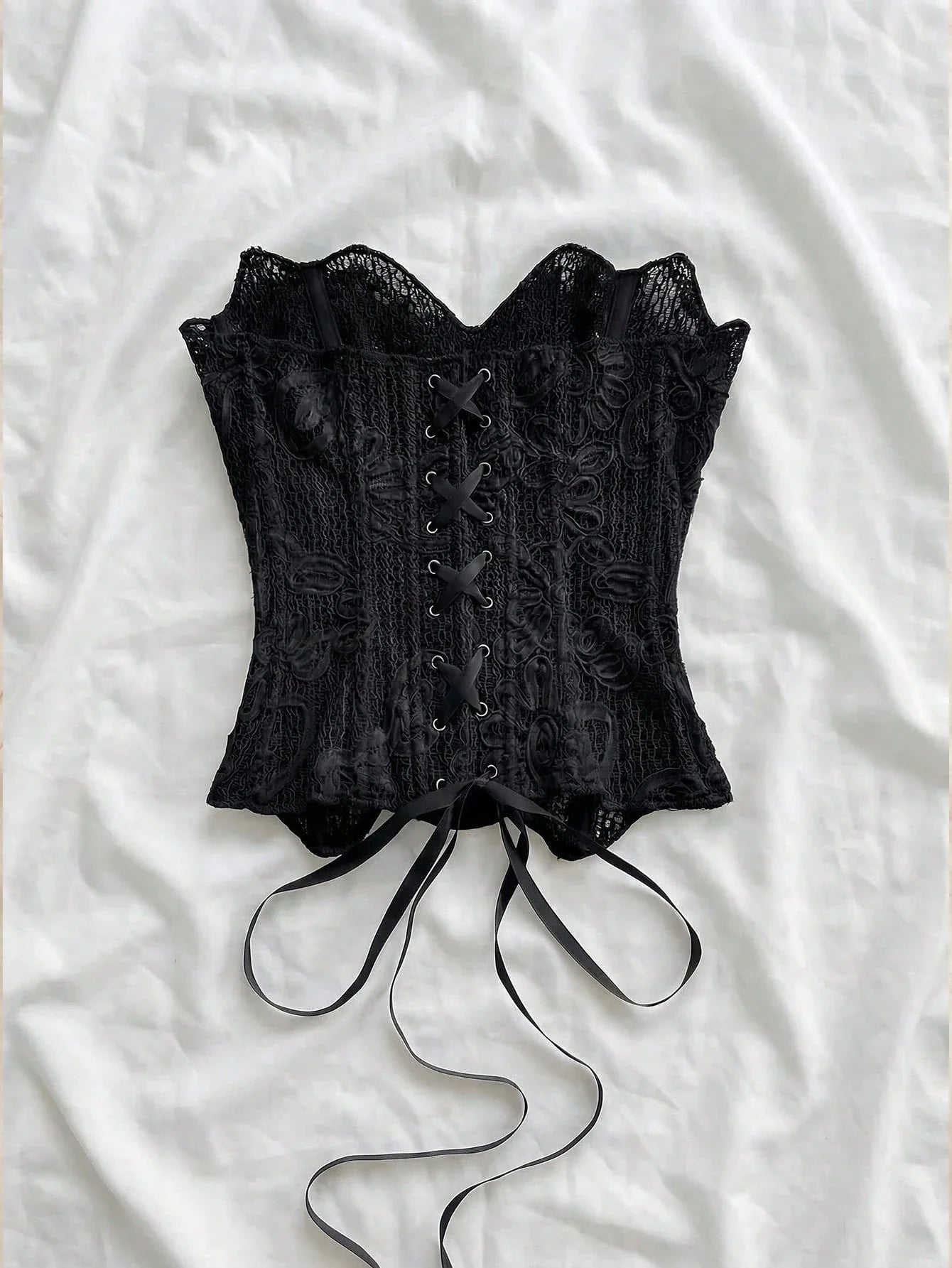 European And American Style Young Vacation Sexy Avant-Garde Lace Top shein