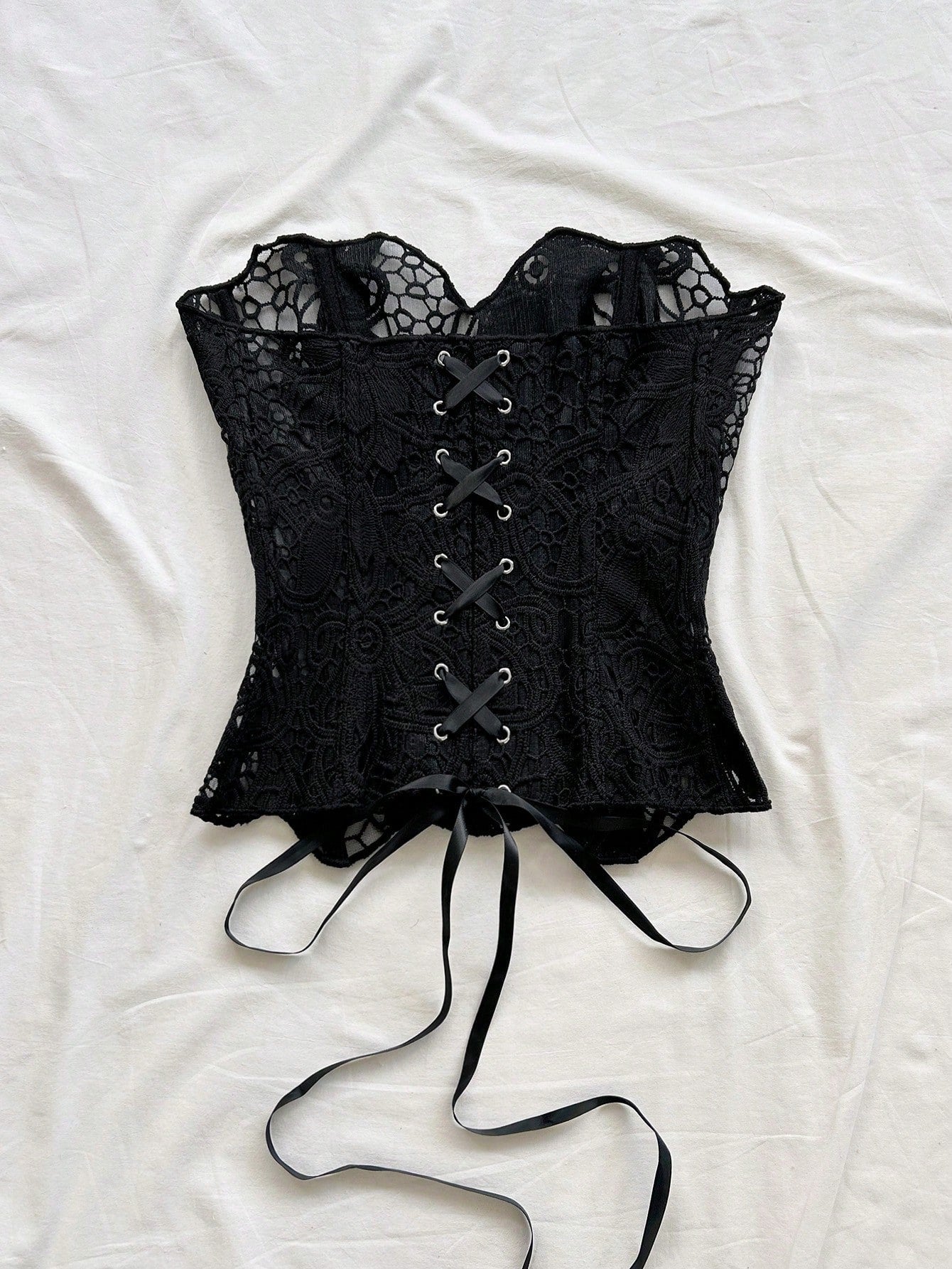 European And American Style Young Vacation Sexy Avant-Garde Lace Top shein