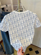 Women's Casual Letter Print Round Neck Loose T-Shirt shein