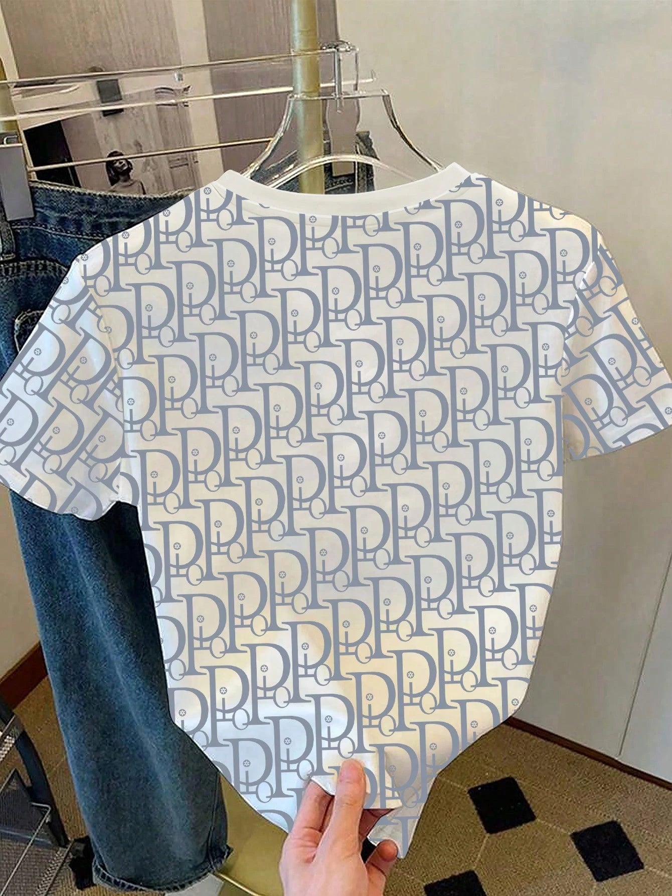 Women's Casual Letter Print Round Neck Loose T-Shirt