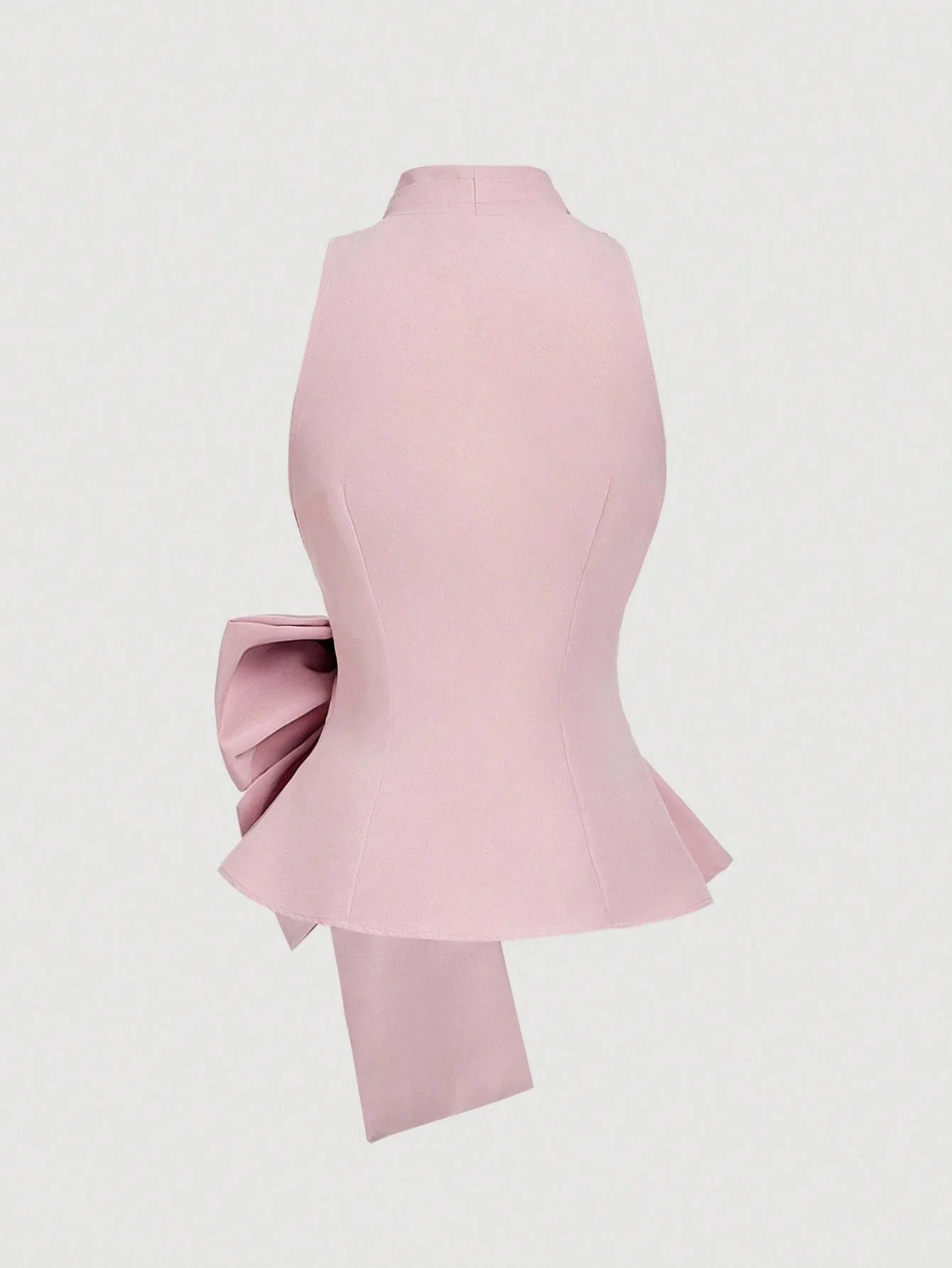 Elegant Summer Chiffon Bow Top shein