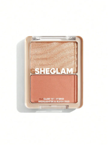 GLAM 101 HYBRID HIGHLIGHTER & BLUSH DUO SHEGLAM