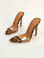 Sexy Leopard Print Thin High Heeled shein