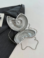 Fashionable Shiny Evening Bag With Chain Strap shein