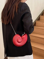 Fashionable Shiny Evening Bag With Chain Strap shein