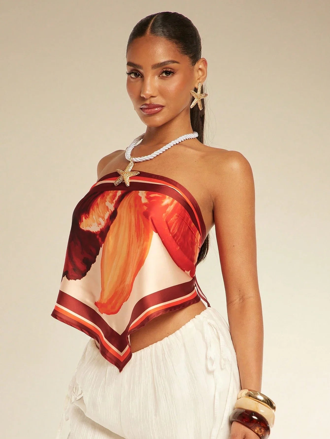 This Brightly Colored Bohemian-Style Printed Vest shein