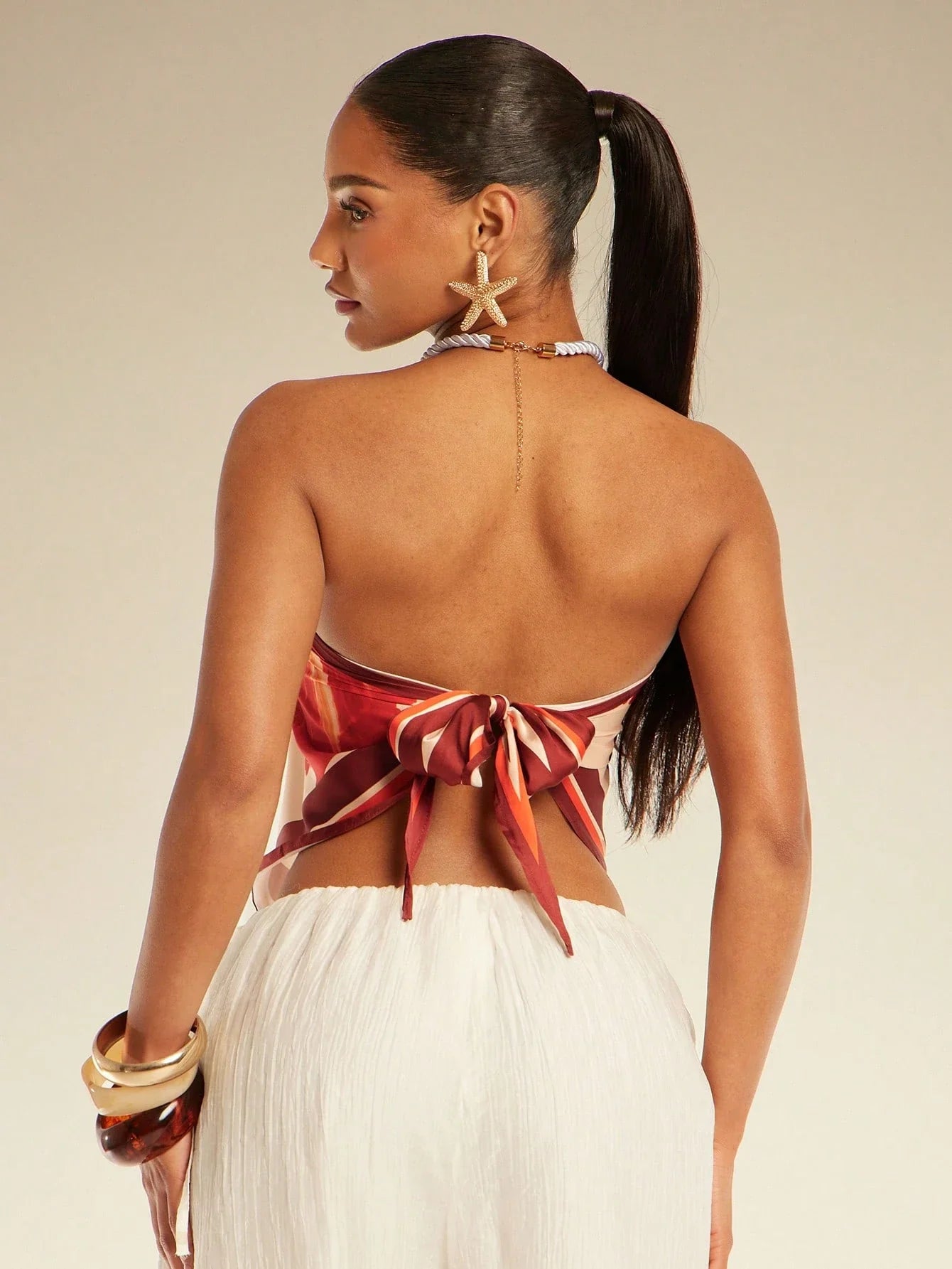 This Brightly Colored Bohemian-Style Printed Vest shein