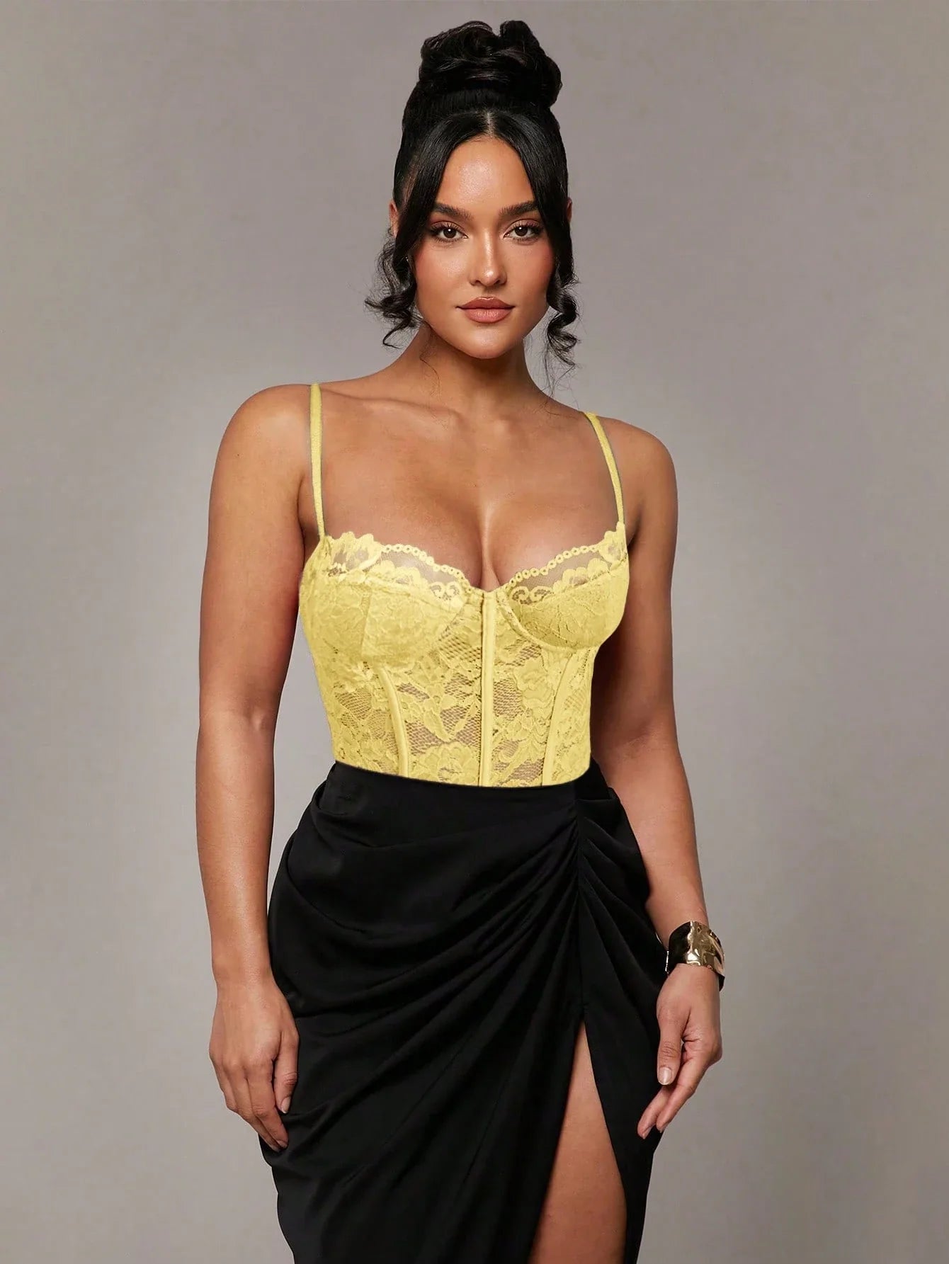 Sexy Lace Bodysuit shein
