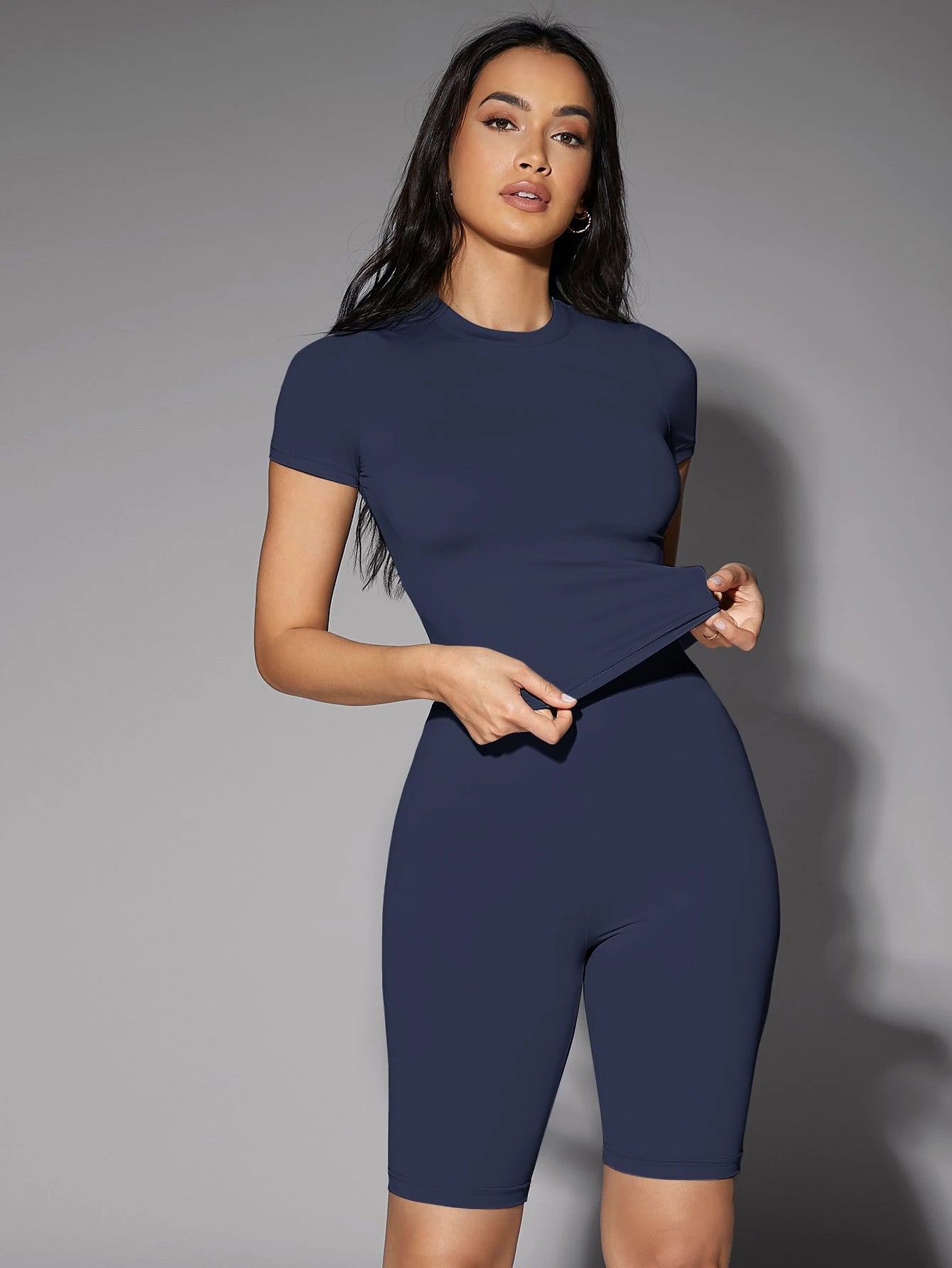 Silquee Solid Fitted Tee