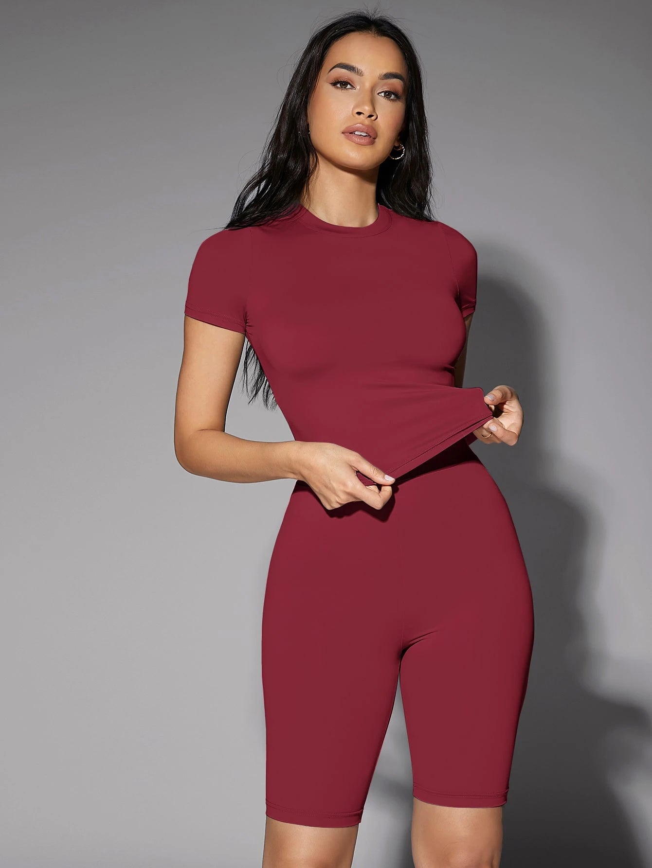 Silquee Solid Fitted Tee