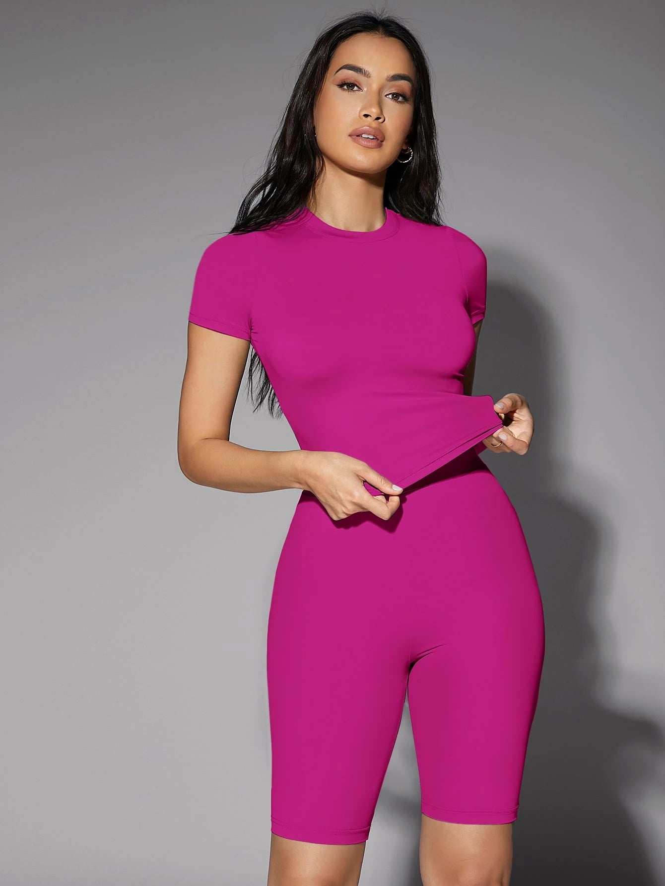 Silquee Solid Fitted Tee