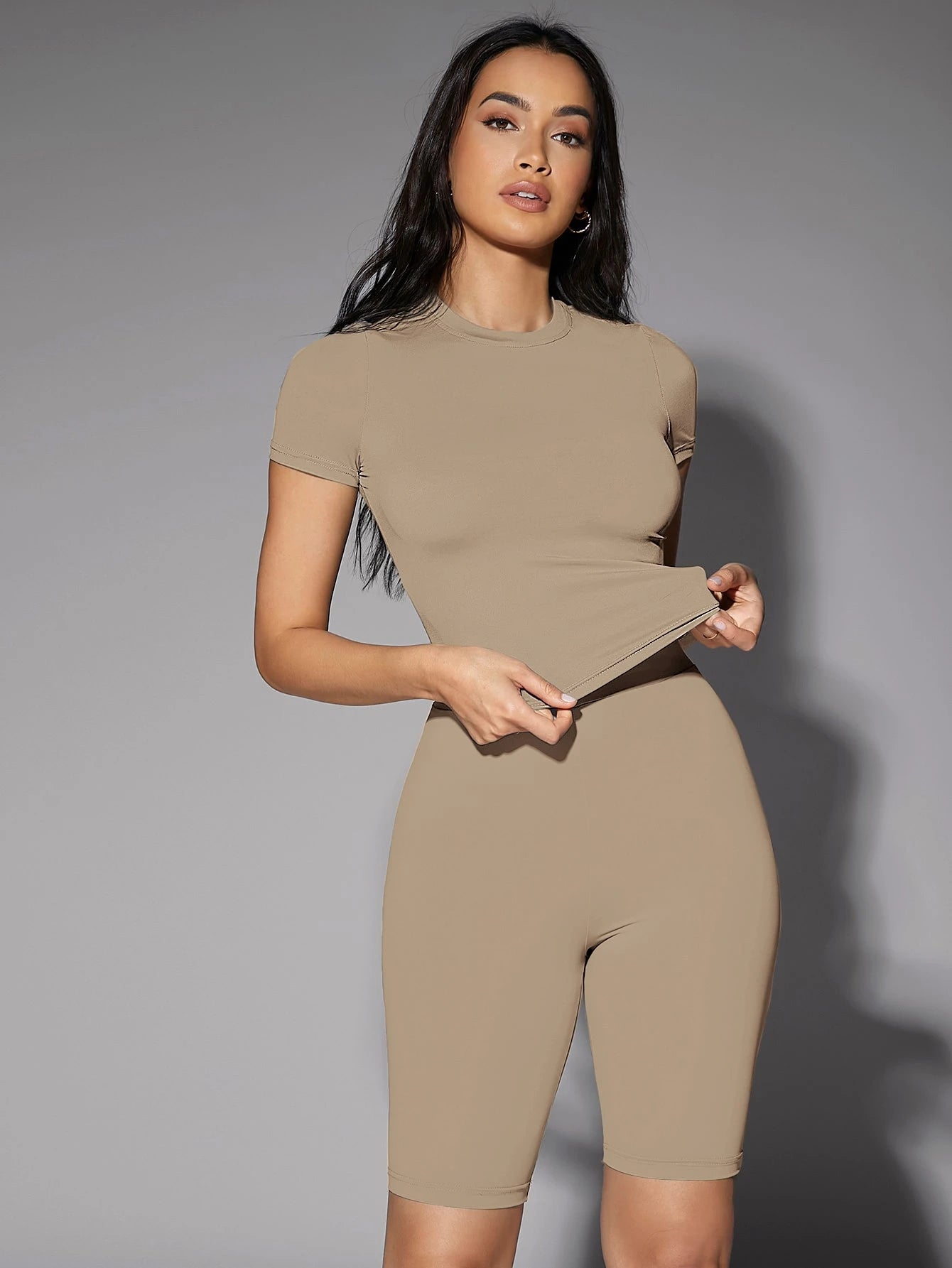 Silquee Solid Fitted Tee