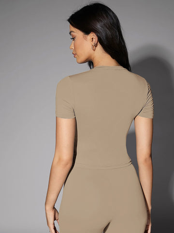 Silquee Solid Fitted Tee