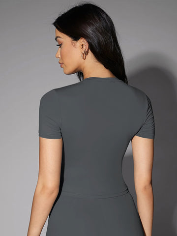 Silquee Solid Fitted Tee