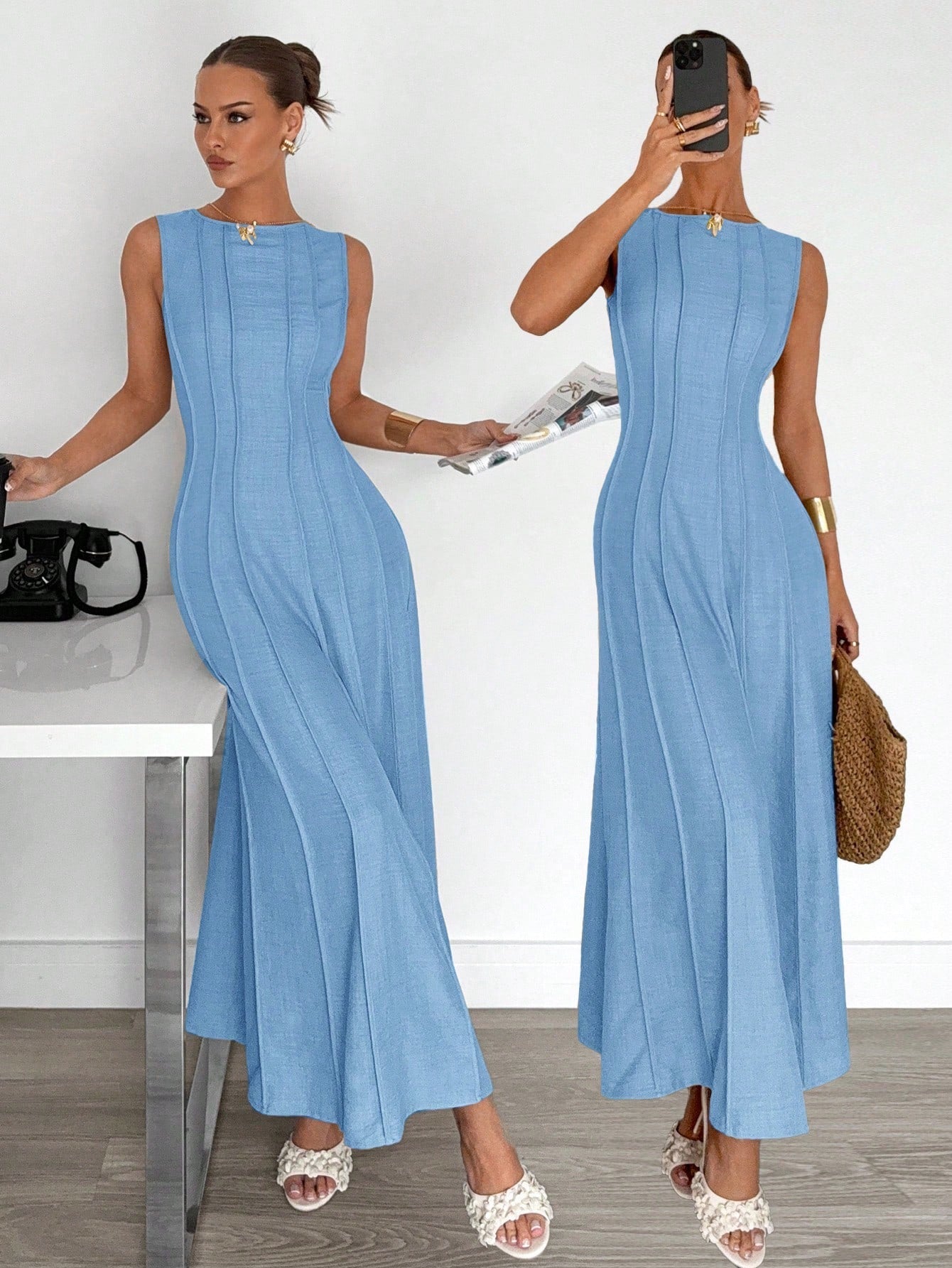 Siren Gaze Women's Elegant Maxi Dress shein