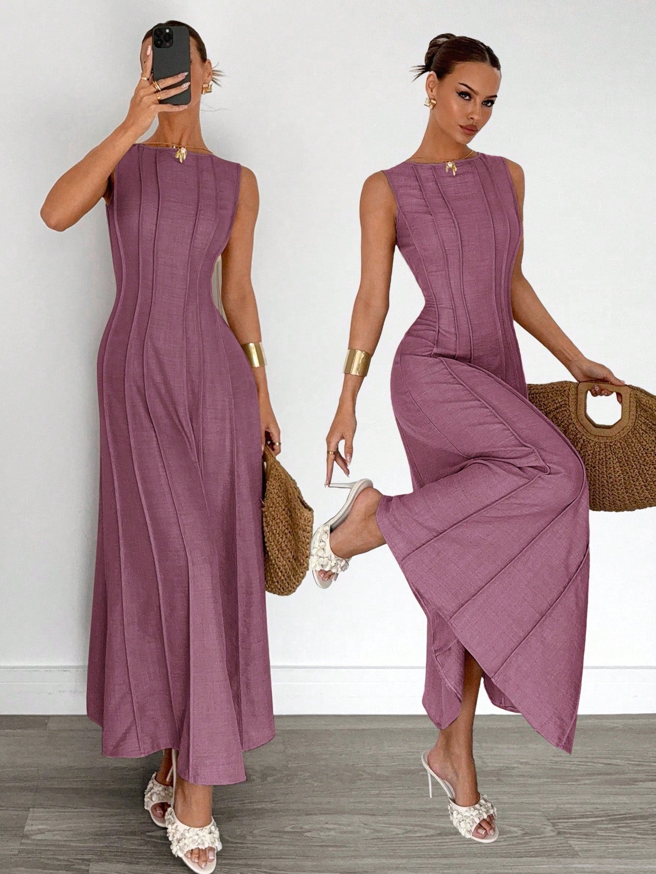 Siren Gaze Women's Elegant Maxi Dress shein