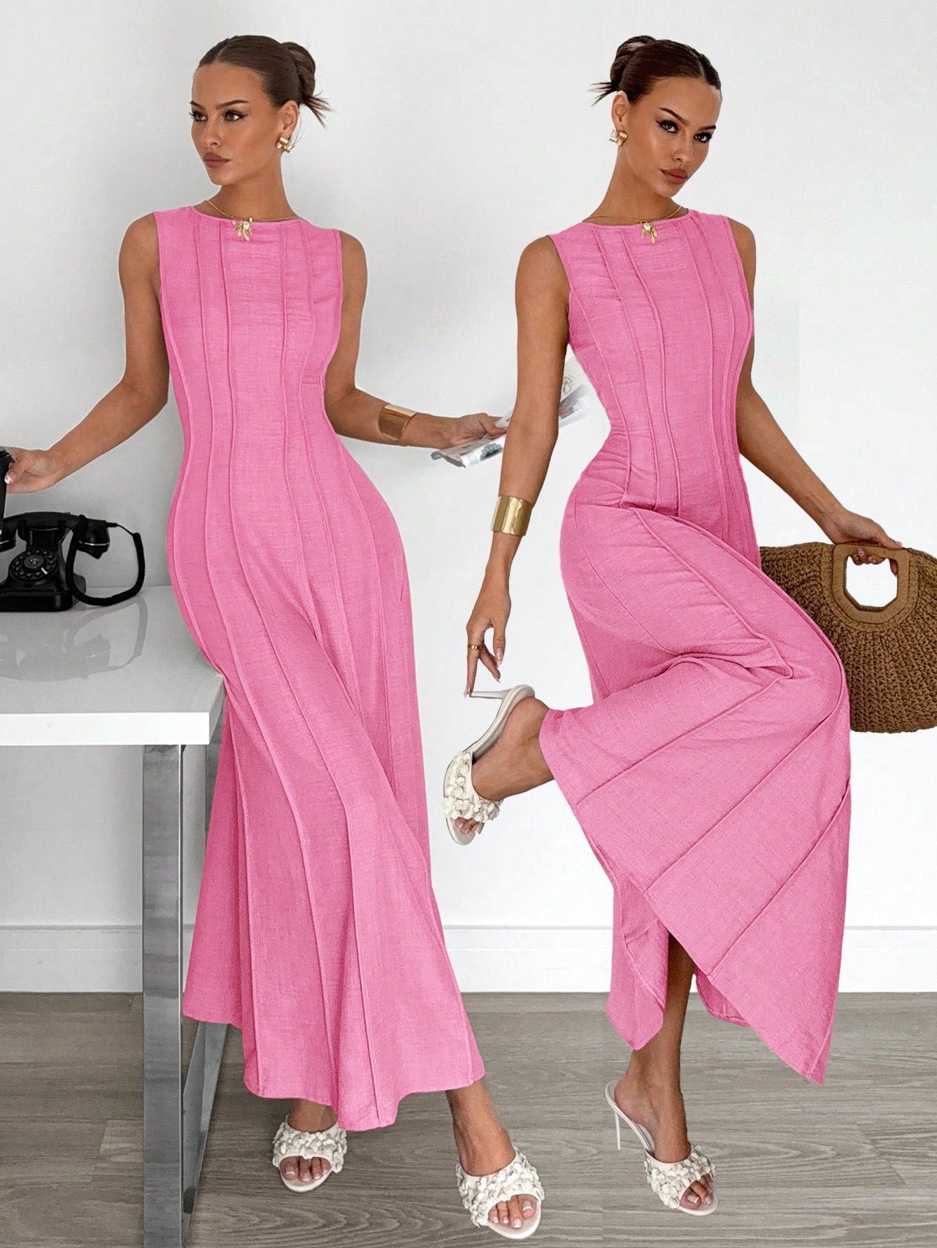 Siren Gaze Women's Elegant Maxi Dress shein