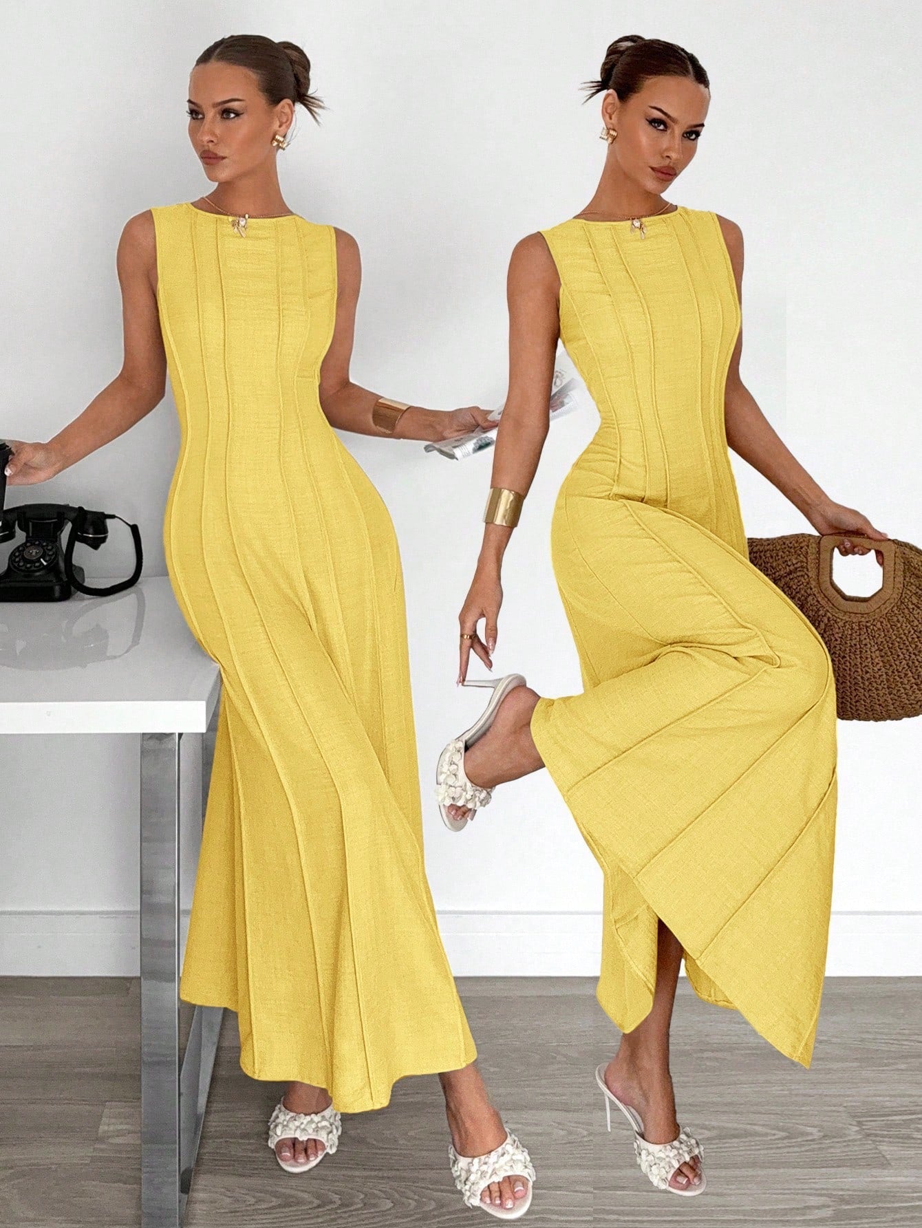 Siren Gaze Women's Elegant Maxi Dress shein