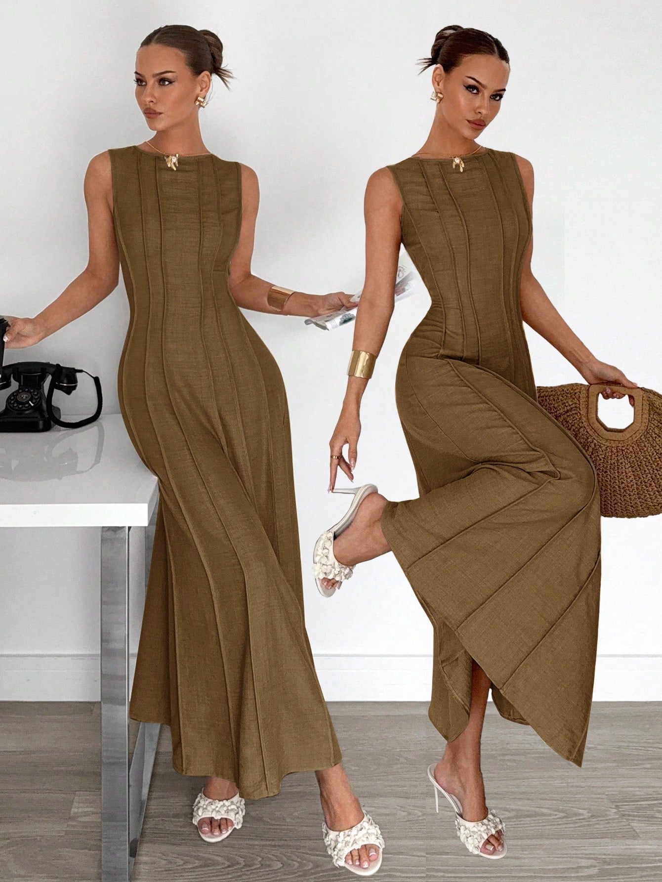 Siren Gaze Women's Elegant Maxi Dress shein